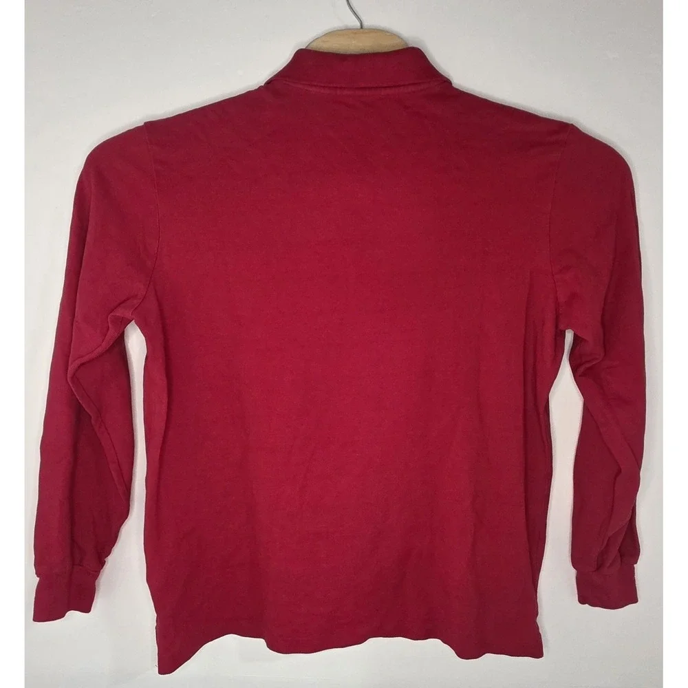 Polo Ralph‎ Lauren Mens Size M Red Long Sleeve Polo Shirt